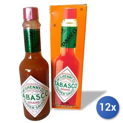 12x Multipack Tabasco Classic Rot 60 Ml