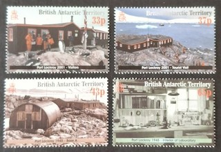 BAT MNH 2001 SG329 332 RESTORATION OF PORT LOCKROY BASE
