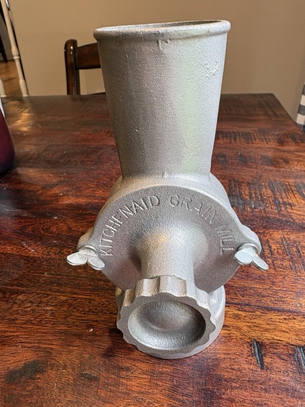 Vintage KitchenAid Hobart GM Grain Mill Attachment Whole Wheat Grinder Metal