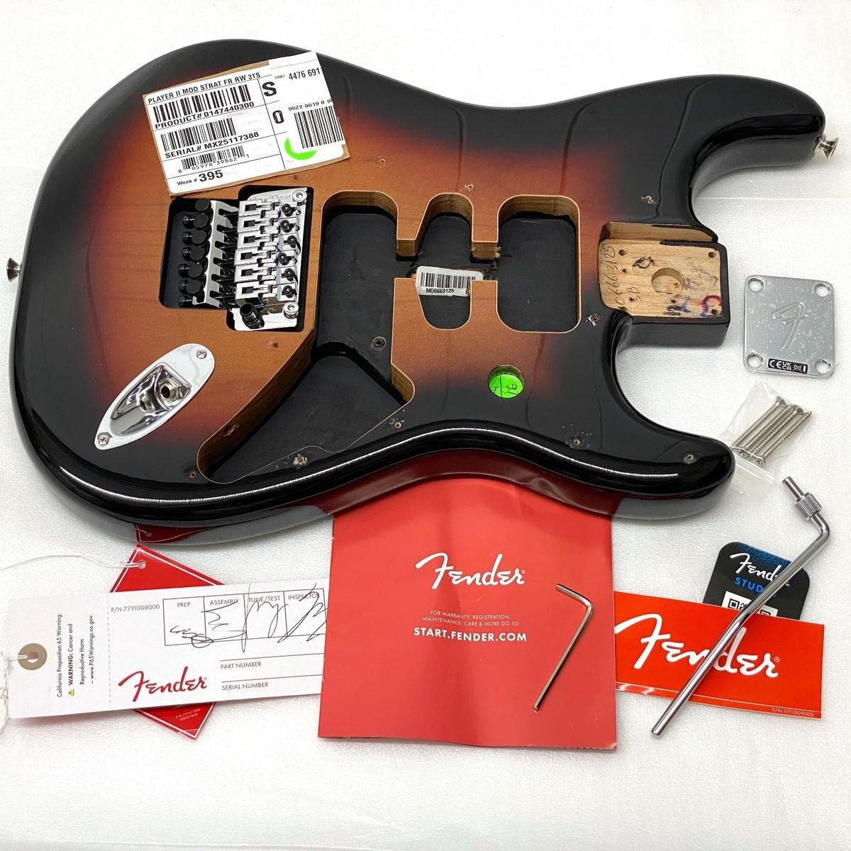 Genuine FLOYD ROSE BRIDGE Fender ALDER BODY Strat Stratocaster w