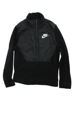 Nike Childrens Boys Half Zipper Fleece Jacket Black Size Extra Large