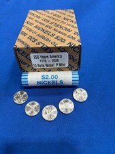 10 Roll Set Of Mint 2026 Nickels Philadelphia - Free Shipping