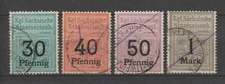 Germany Revenue Stamp Fiscal Gebuhrenmarke Kgl. Sächsische  Staatseisenbahnen