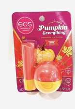 EOS Pumpkin Everything Creme Brulee Smooth Lip Balm 2 piece Set SEALED