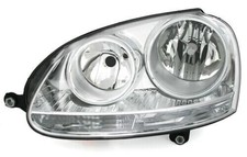 Faro sinistro per VW GOLF 5 + JETTA 3 + motorino regolazione assetto fari, lente