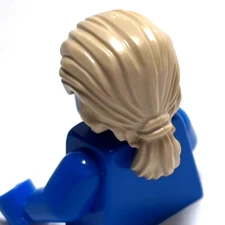 Lego - Minifigure Hair - Tan Blonde, Pulled Back, Ponytail