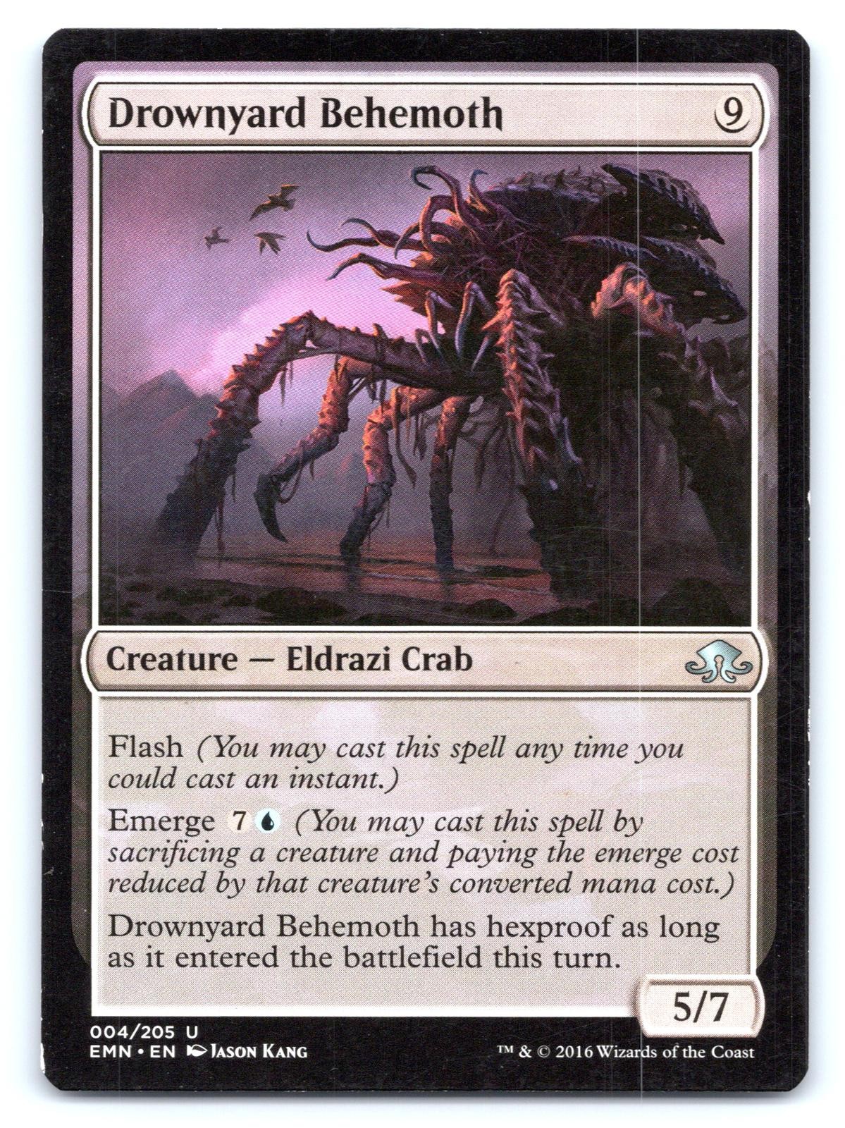 Drownyard Behemoth 4 Uncommon Eldritch Moon Magic: The Gathering Lightly Played