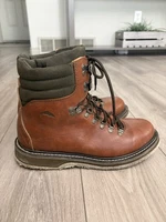 Simms Freestone Felt Sole Fly Fishing Wading Boots Men's 10 Brown Leather