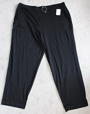 NEW Eileen Fisher Slouchy Ankle Pant in Fine Tencel Jersey, Black, 2X - 168