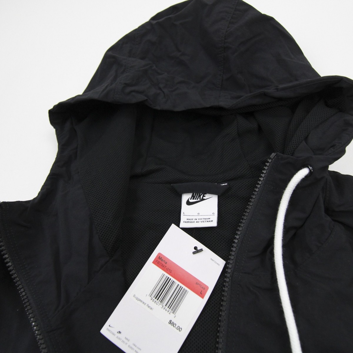 Nike ブラック ジャケット エアロゴ付き Nike Sportswear Windrunner Windbreaker Jacket All Black
