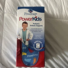 Powerstep Power Kids Pediatric 3/4 Length Orthotic Supports Toddler 8 1/2-9 1/2