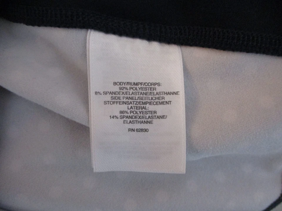 Top deportivo Lands's End talla S manga larga azul marino lunares cuello Foto 4 de 4