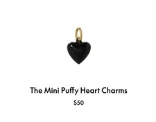 Roxanne Assoulin The Mini Happy Heart Charm In Black