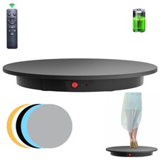 Electric Rotating Display Turntable 360 Degree 350Lbs Load Black 23.6in