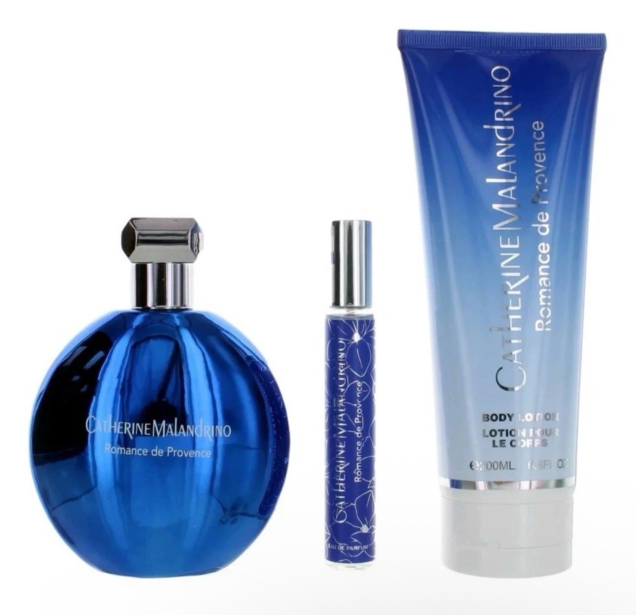 CATHERINE MALANDRINO Romance De Provence 3pc Gift Set EDP Spray, Body Lotion
