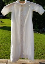 Antique Vintage 1890s-1900s Baby Christening Gown Mother of Pearl Read