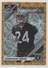 2019 Panini Donruss Optic Rookies Orange Scope Prizm 55/79 Johnathan Abram 1q0b