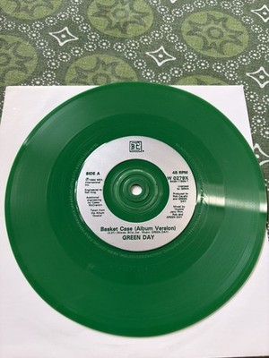 Green Day Basket Case DARK GREEN, NUMBERED Vinyl Single 7inch 45rpm
