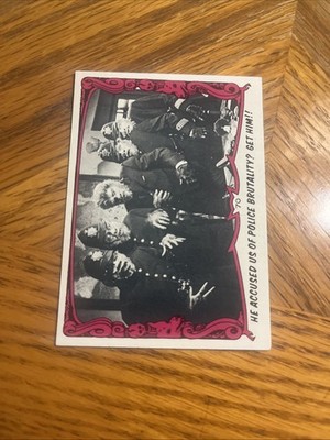 Creature Feature 1980 Monster You'll Die Laughing Topps Card #70 He Accused Us
