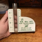 Vintage City Service Rain Gauge Stevensville Michigan Metal Sign Gas Station Oil