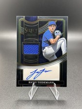 Ricky Tiedemann 2023 Panini Select Signatures #SSS-RT (AU, MEM) Blue Jays