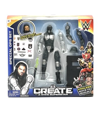 WWE Elite Create a WWE Superstar Roman Reigns Special Ops Forces Pack *READ*