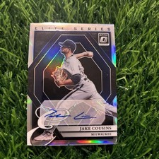 2022 Donruss Optic Jake Cousins Elite Series Holo Prizm Auto Rookie Brewers C3