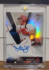 2018 Topps Finest - Harrison Bader Topps Certified On-Card Rookie Auto (RC). rookie card picture