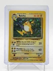 RAICHU 1999 POKEMON BASE SET HOLO RARE #14/102 Q7441