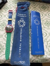 Vintage Swatch Watch CRYSTAL SURPRISE GZ129 1994 Collector Specials As Is