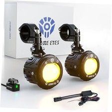 Motorcycle LED Fog Lights, 120W Auxiliary Driving Spotlight, High/Low Beam,