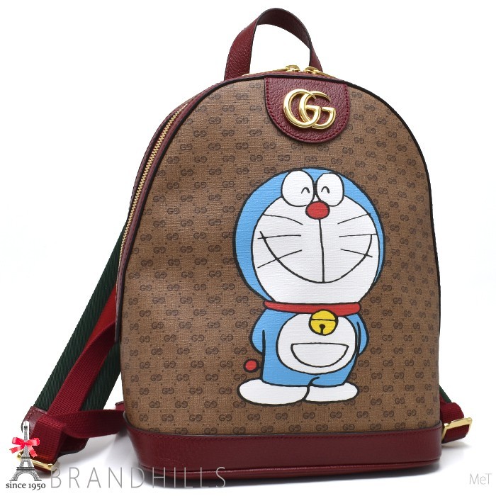 Gucci Backpack Women s Mini GG Supreme Offdia Cherry Red Gucci Backpack Women s Mini GG Supreme Offdia Cherry Red