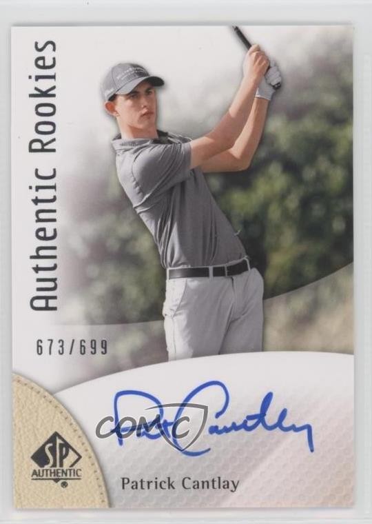 2014 SP Authentic Rookies 673/699 Patrick Cantlay #97 Rookie Auto RC 4f5