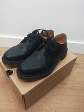 Scarpe Dr Martens 1461 PW nere in pelle liscia UK 5 EU 38 tinta unita con scatola 3 occhielli