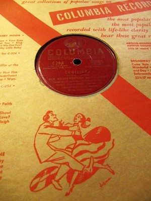 1928 Bix Beiderbecke & His Gang LOUISIANA THOU SWELL Izzy Friedman Columbia C-29