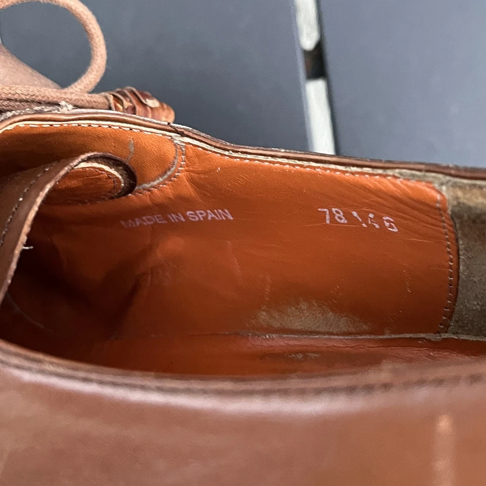 MEZLAN Farley Genuine Crocodile Alligator Lace Up Oxford Shoes Men's Size 8 M - Image 2 of 4