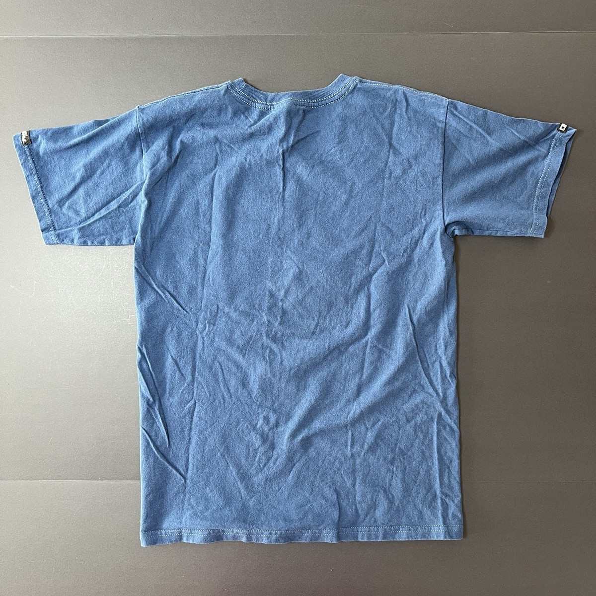 Crooks and Castles Medusa Mosaic Graphic T-Shirt Mens Small Blue Y2K Tee View 4