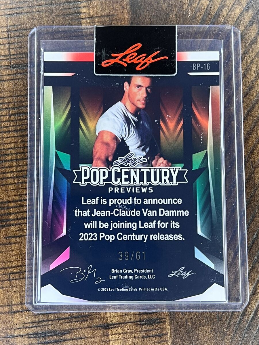 2023 Leaf Pop Century Jean Claude Van Damme Rookie Card /61 2023 Leaf Pop Century Jean Claude Van Damme Rookie Card /61