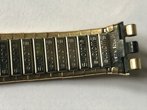 SWATCH 12mm-ALG112 Madame-13,5-17,5m Armumfang-Goldfarben-Lady-Damenuhr - Picture 5 of 5