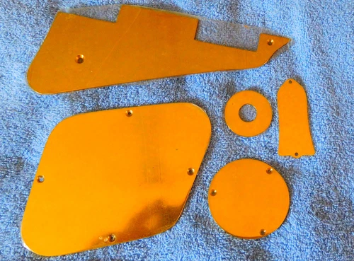Gibson /Les Paul Pickguard and complete cover set -solid BRASS and polished