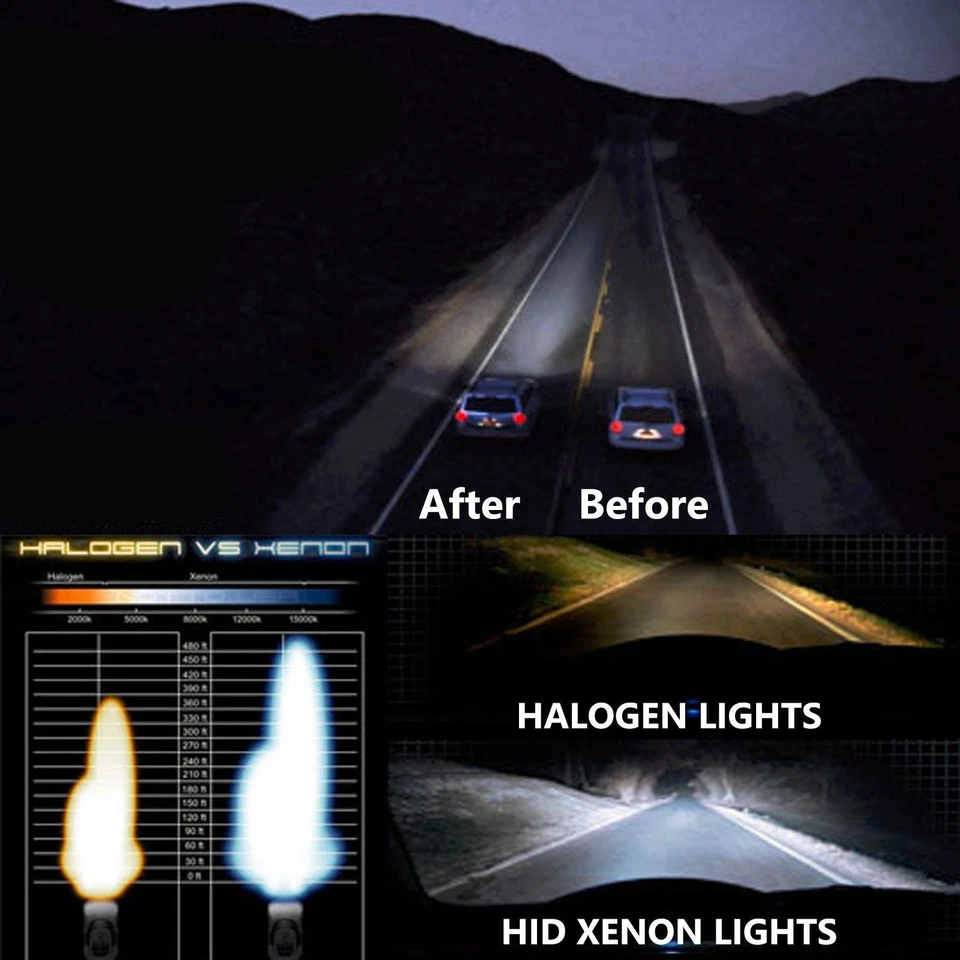 Xentec HID Xenon Lights Conversion Kit Premium round Ballasts H4 H7 H11 9006 880 - Image 2 of 4
