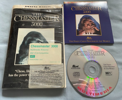 The Chessmaster 3000 - 1992 Software Toolworks PC Computer CD Chess Video Game
