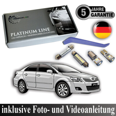 LED Innenraumbeleuchtung Toyota Avensis T25 Innenbeleuchtung Innenlicht Set SMD 