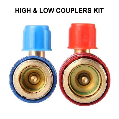 2x AC Quick Connector Adapter ACME Coupler Auto A/C Manifold Gauge Low/High Size - Picture 10 of 15