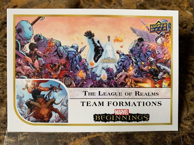 2022 Upper Deck Marvel Beginnings Team Formations The League Of Realms TF2