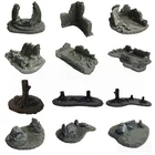 Javis War Gaming Landscape Scenery 28mm Derelict Buildings Fox Holes Tree Stumps