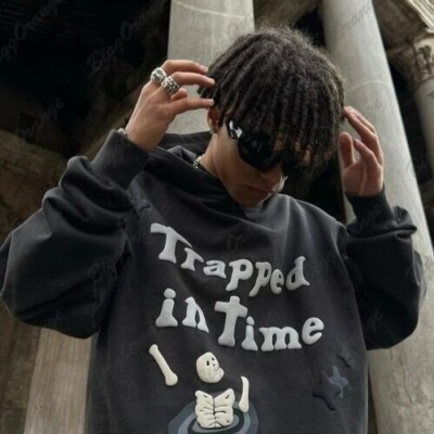 Trapped In Time Broken Planet Hoodie New | eBay UK