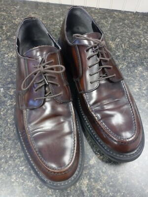 Skechers Collection Mens Oxford Dress Shoes LaceUp Leather Brown  Italy