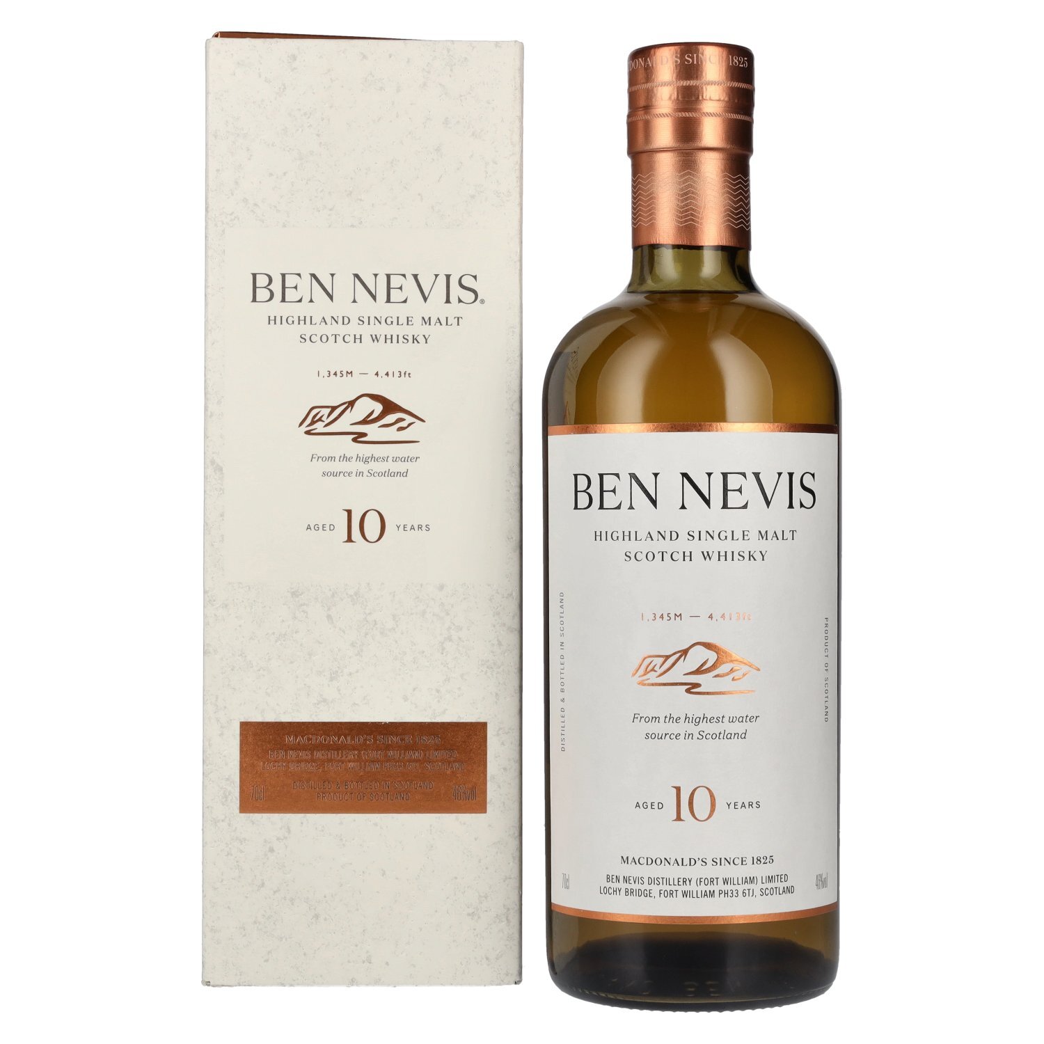 Ben Nevis 10 Years Old Single Highland Malt Scotch Whisky