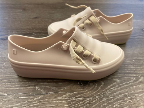 Mini Melissa Girls Beige Yellow MINI ULITSA SNEAKERS 32538-51516 Toddler Size 1 - Picture 5 of 11